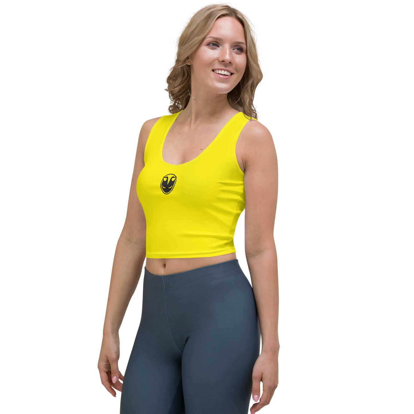 Demon Time Yellow Crop Top