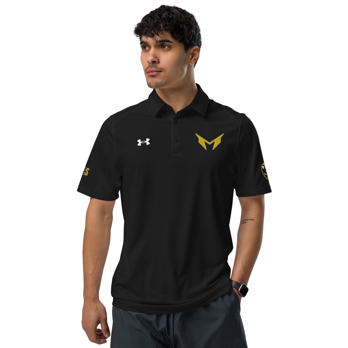 Black Under Armour® Golf Polo