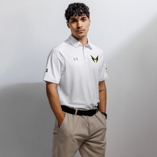 White Under Armour® Golf Polo