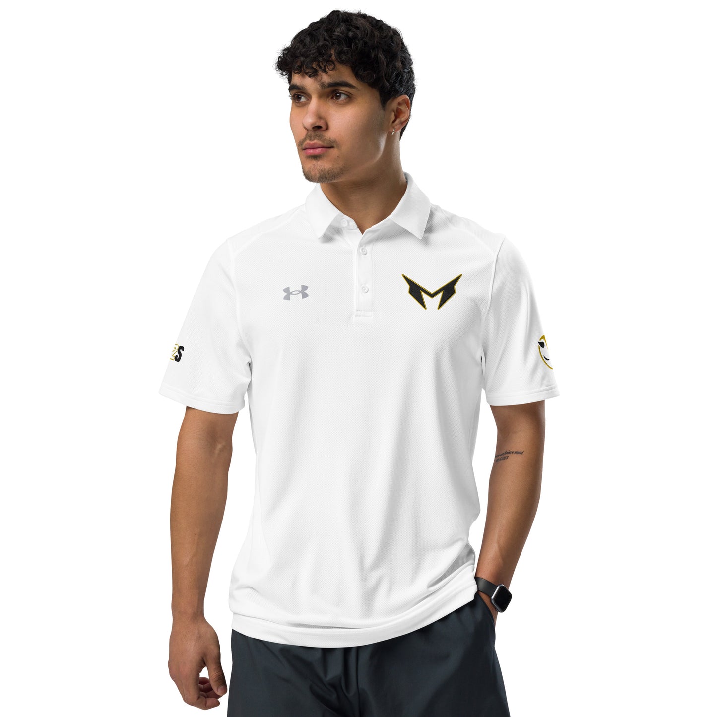 White Under Armour® Golf Polo