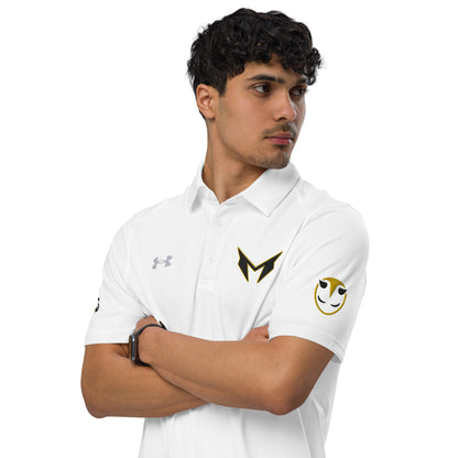 White Under Armour® Golf Polo